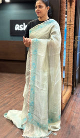 TISSUE ORGANZA SAREE 25062618