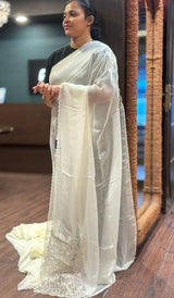 SEMI ORGANZA SAREE 01092629