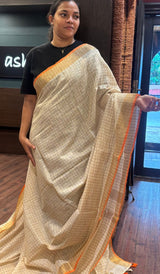 SEMI LINEN SAREE 06072624