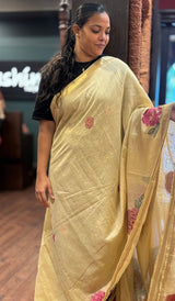 SEMI LINEN SAREE 04072611