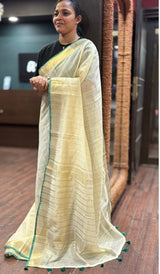 SEMI LINEN SAREE 1007262