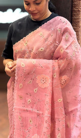 ORGANZA CUTWORK SAREE 25062631