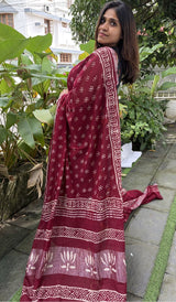 SEMI LINEN SAREE 1107263