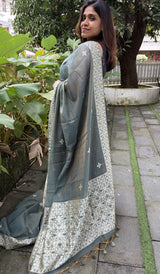 SEMI LINEN SAREE 1307264