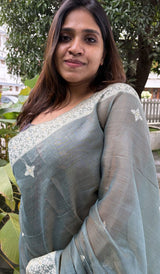 SEMI LINEN SAREE 1307264