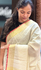 SEMI LINEN SAREE 2107264