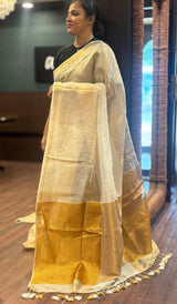 SEMI LINEN SAREE 21072614