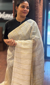 SEMI LINEN SAREE 21072616