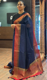 SEMI LINEN SAREE 12082648