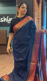 SEMI LINEN SAREE 12082648