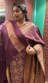 CREPE SILK SAREE 08122523