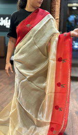 TISSUE ORGANZA SAREE 22062641