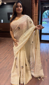 LINEN SAREE 01072657