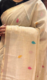 SEMI LINEN SAREE 2505263