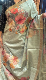 PURE TUSSAR SAREE 09052633