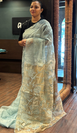 TISSUE ORGANZA SAREE 15082625
