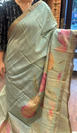 PURE TUSSAR SAREE 09052632