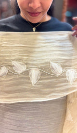 TISSUE ORGANZA SAREE 01092628