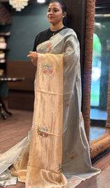TISSUE ORGANZA SAREE 22062644