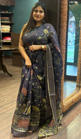 SEMI LINEN SAREE 2703262