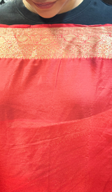 SATIN CREPE SILK SAREE 0709262