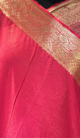 SATIN CREPE SILK SAREE 0709261