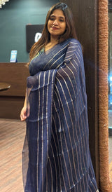 ORGANZA SAREE 19012613