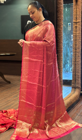 SATIN CREPE SILK SAREE 0709261