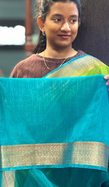 SEMI LINEN SAREE 21022617