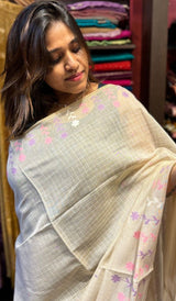 SEMI LINEN SAREE  1503241
