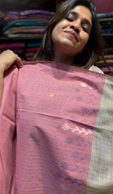 SEMI LINEN SAREE  1503241