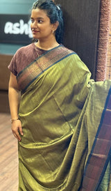 SEMI LINEN SAREE 20022644