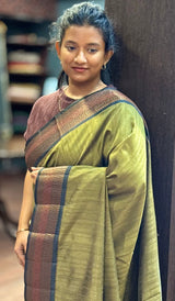 SEMI LINEN SAREE 20022644