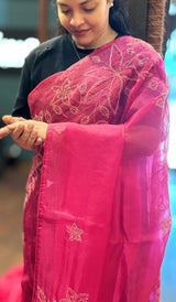 ORGANZA SAREE 25062610