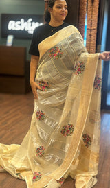 TISSUE ORGANZA SAREE 23062618