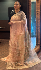 TISSUE ORGANZA SAREE 15082627