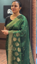 SATIN VISCOSE SAREE 14082614