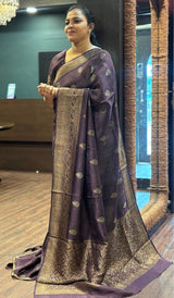 SEMI TUSSAR SAREE 12082683