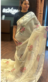 ORGANZA SAREE 23062615