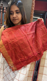 SEMI LINEN SAREE 06072630