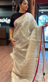 TISSUE ORGANZA SAREE 23062626