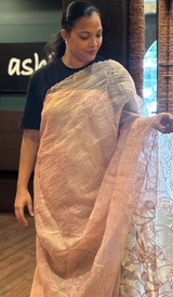 TISSUE ORGANZA SAREE 15082627
