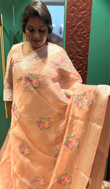 ORGANZA SAREE 03122515
