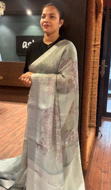 LINEN SAREE 230926115