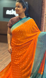 SEMI GEORGETTE SAREE 01052650