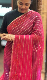 ORGANZA SAREE 25062620