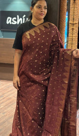 KORA MUTKA TUSSAR SAREE 28092643