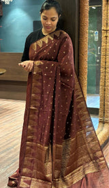 KORA MUTKA TUSSAR SAREE 28092643