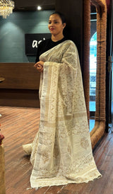 SEMI LINEN SAREE 29092628