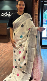 SEMI LINEN SAREE 29092626